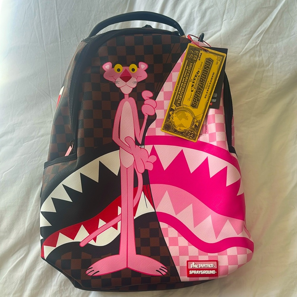 Sprayground Pink Panther Limited Edition Collaboration NWT